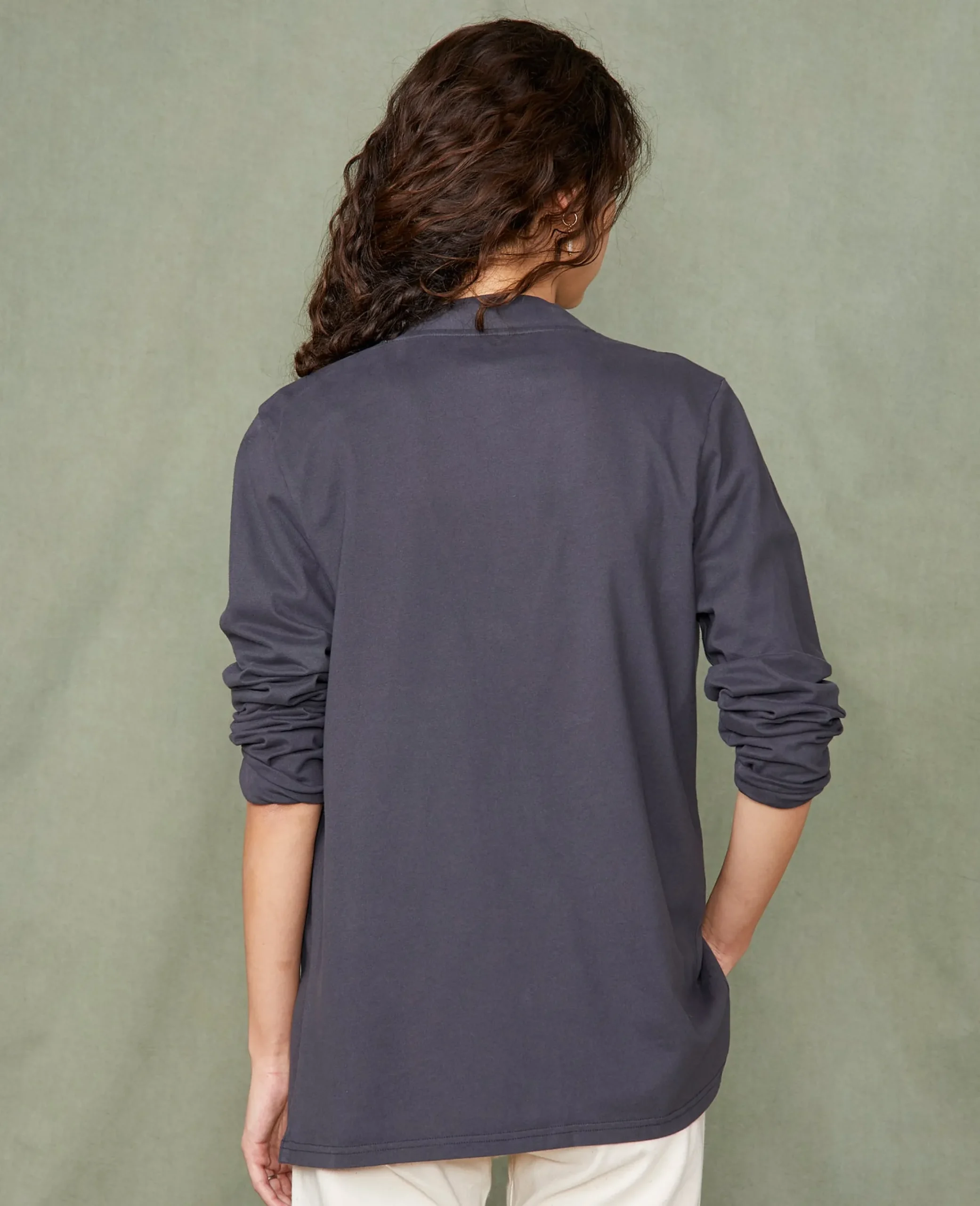 Cardigan en jersey coton recyclé et organique