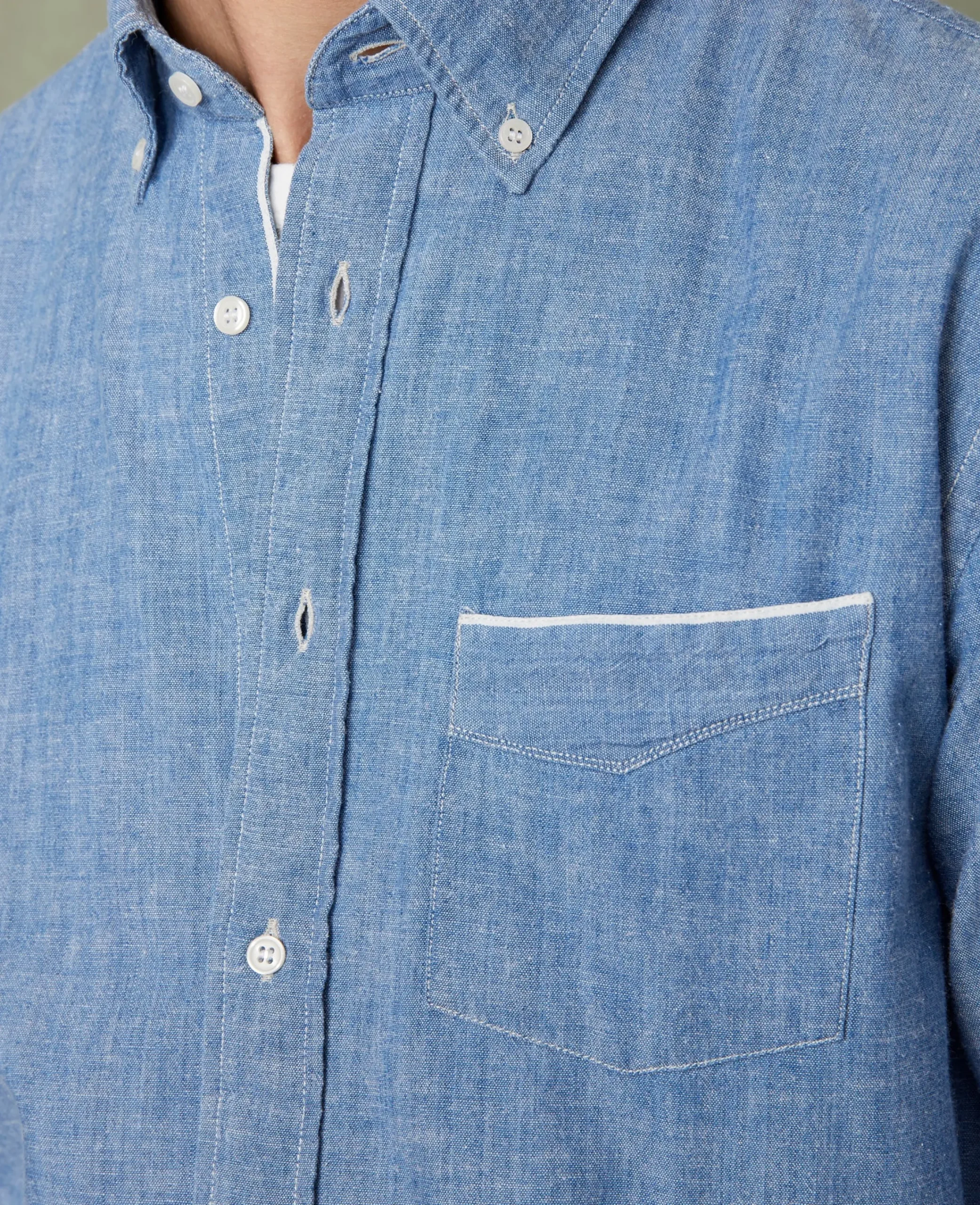 Chemise new button down chambray japonais