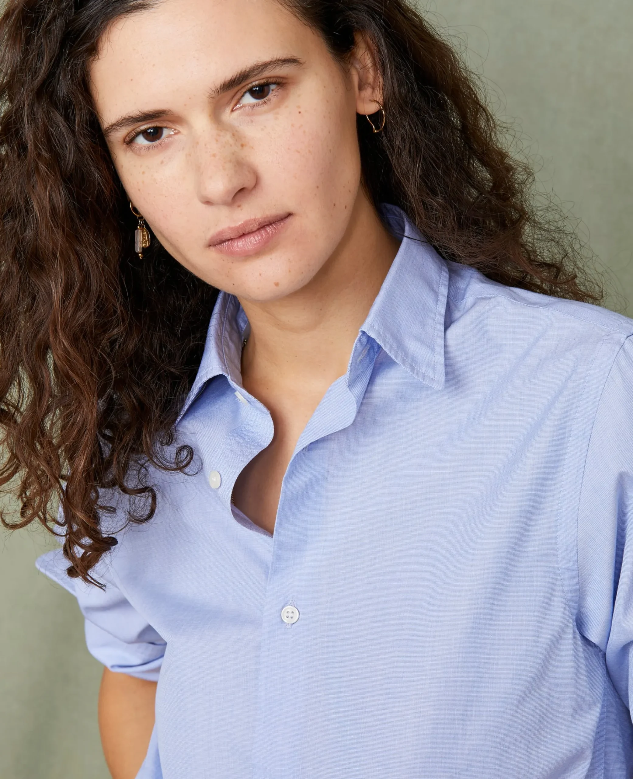 Chemise new soft collar popeline de coton organique