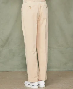 Chino a taille elastique coton italien organique
