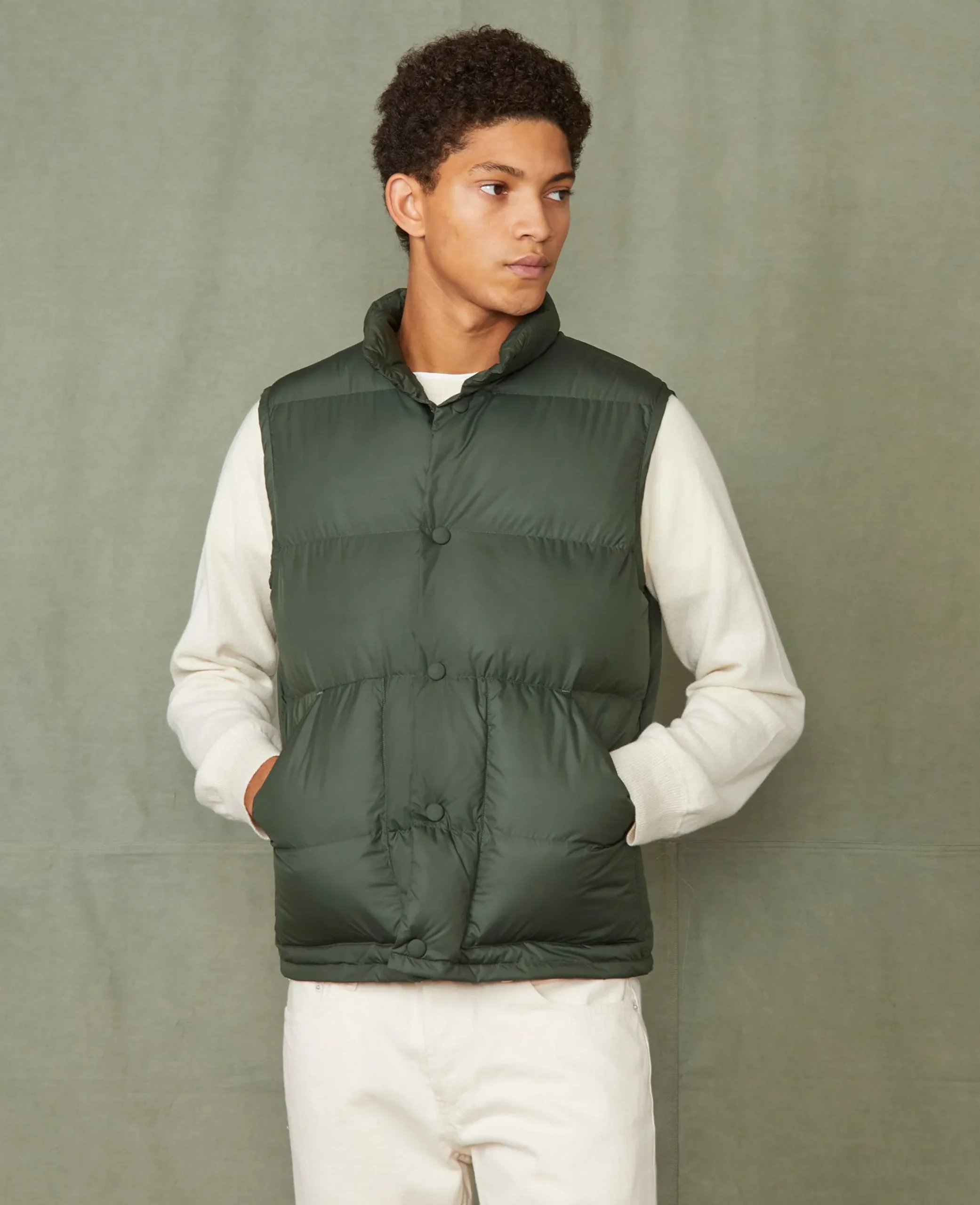Doudoune damon nylon déperlant italien