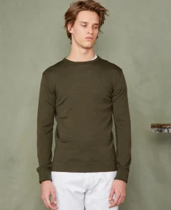 Pull col rond laine merinos italienne