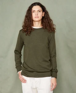 Pull col rond laine merinos italienne