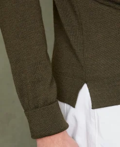 Pull col rond laine merinos italienne