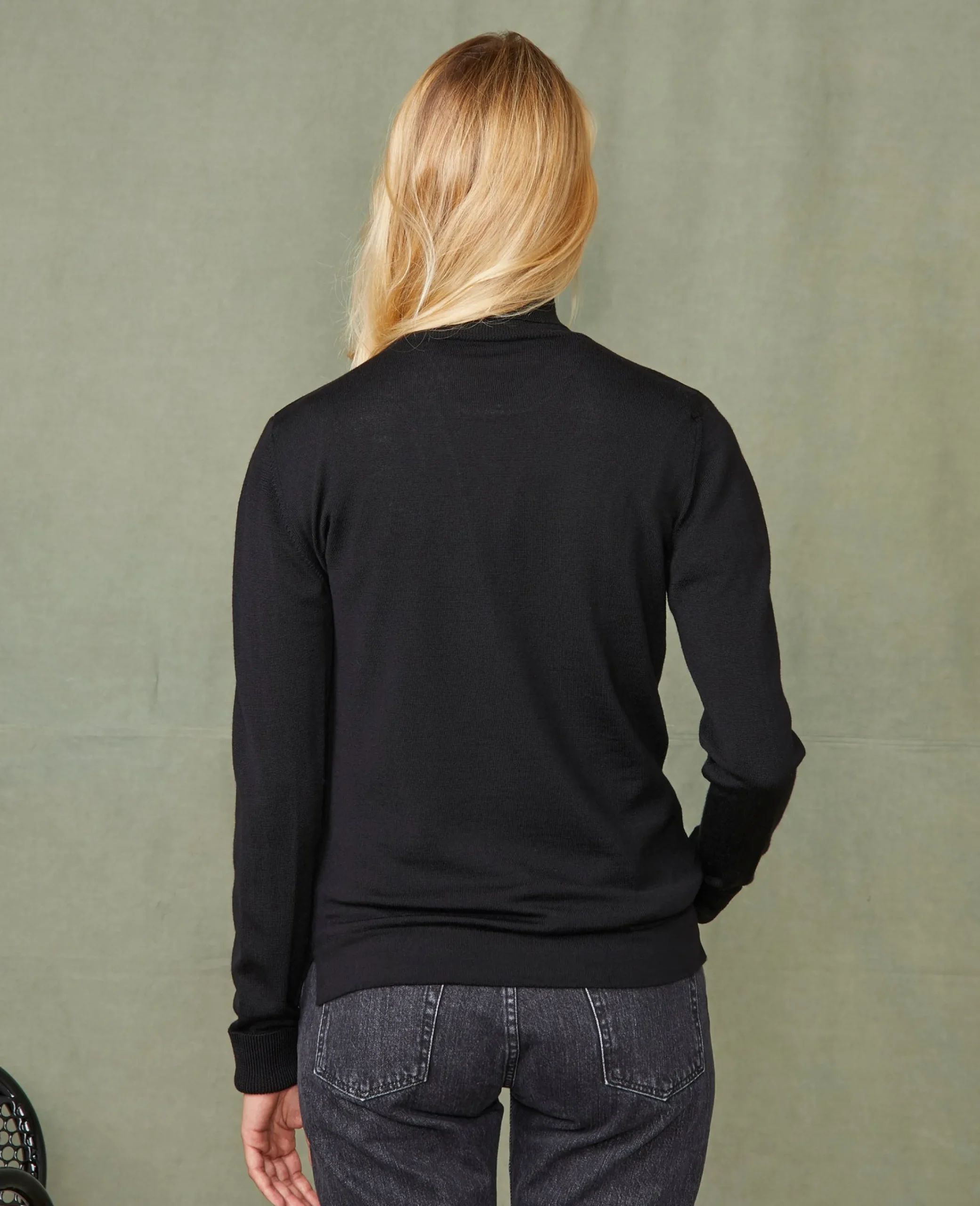 Pull col roulé laine mérinos italienne