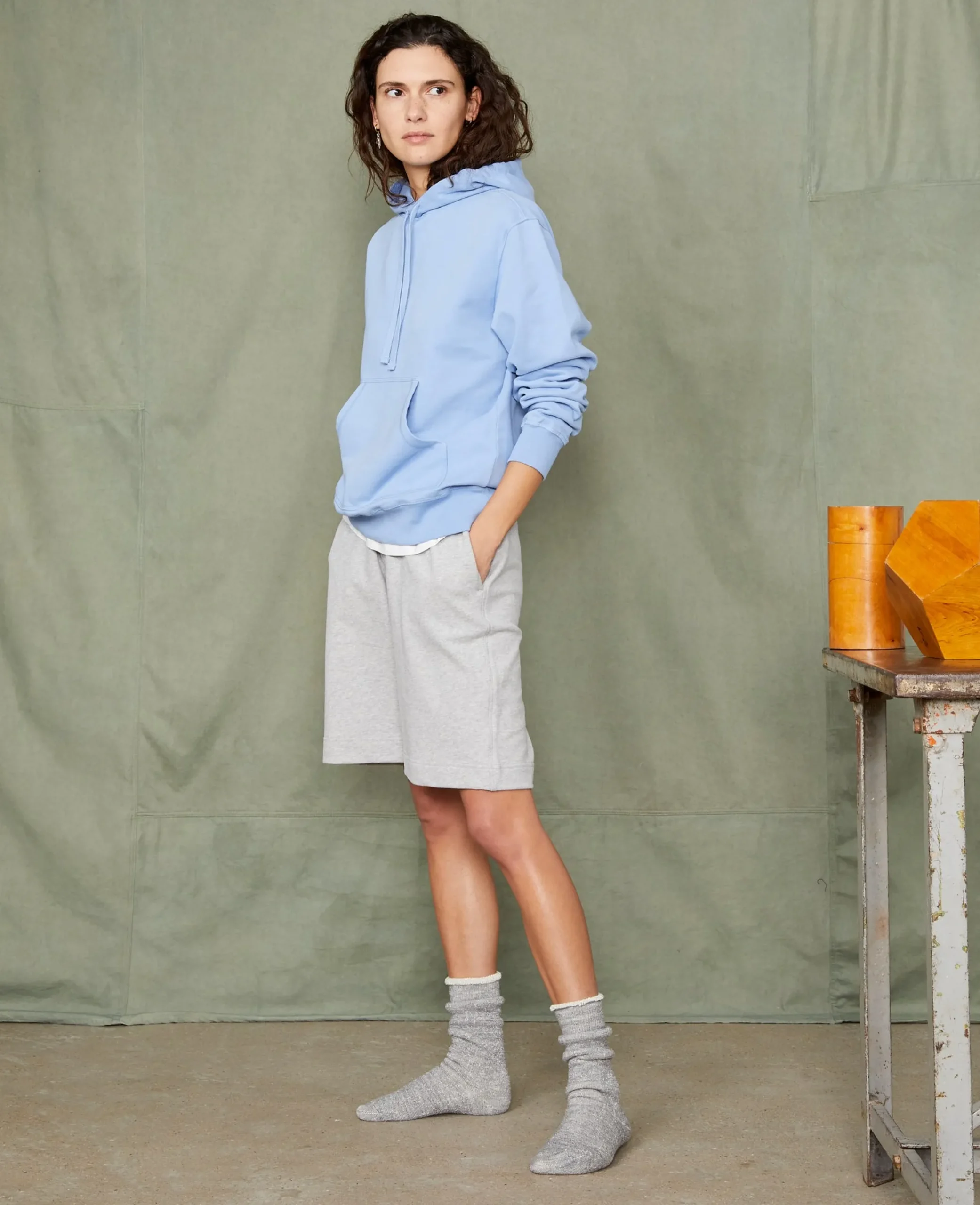 Sweatshirt a capuche coton organique