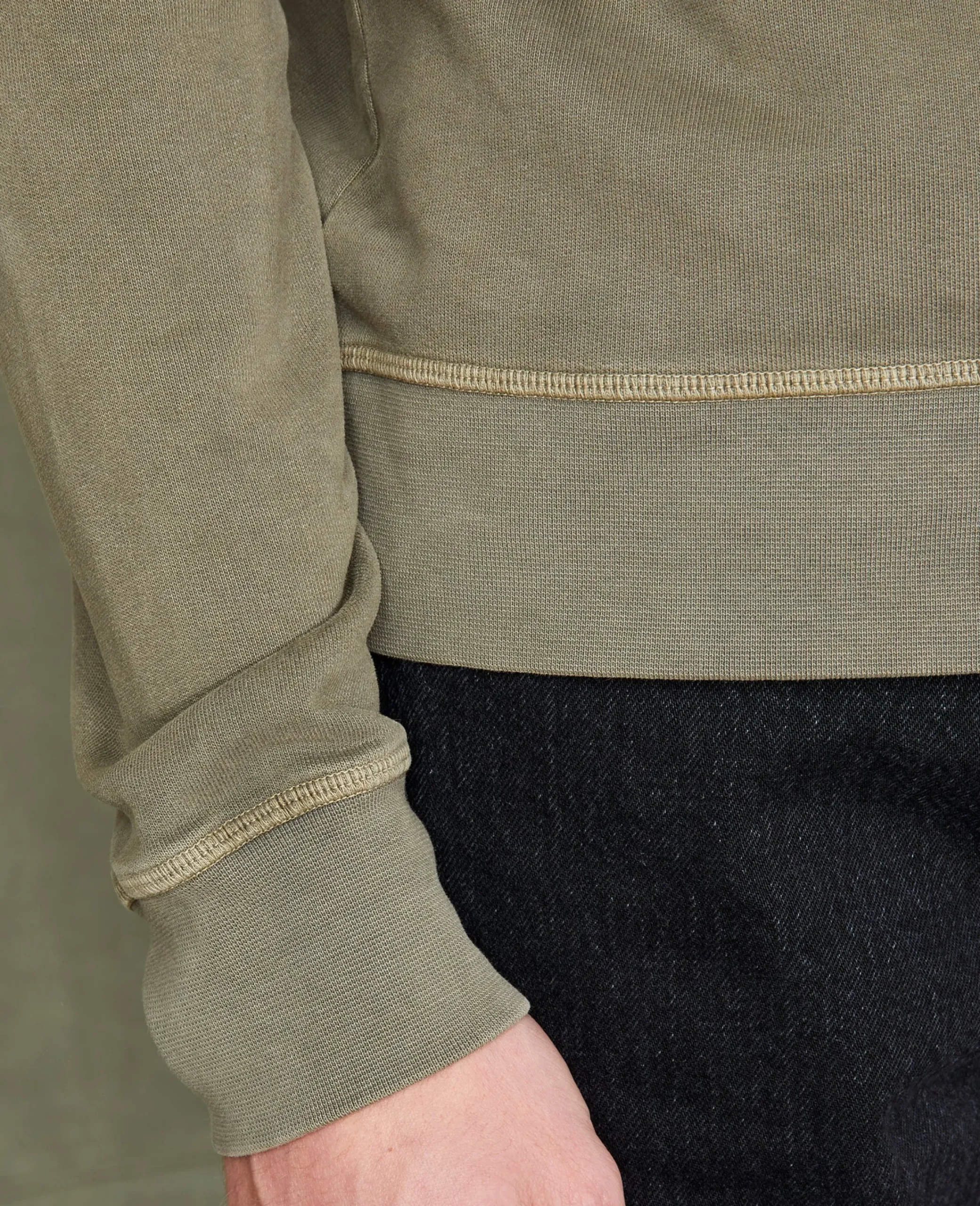 Sweatshirt col rond coton organique