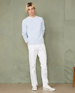 Sweatshirt col rond molleton de coton organique