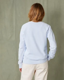 Sweatshirt col rond molleton de coton organique