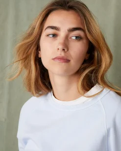 Sweatshirt col rond molleton de coton organique