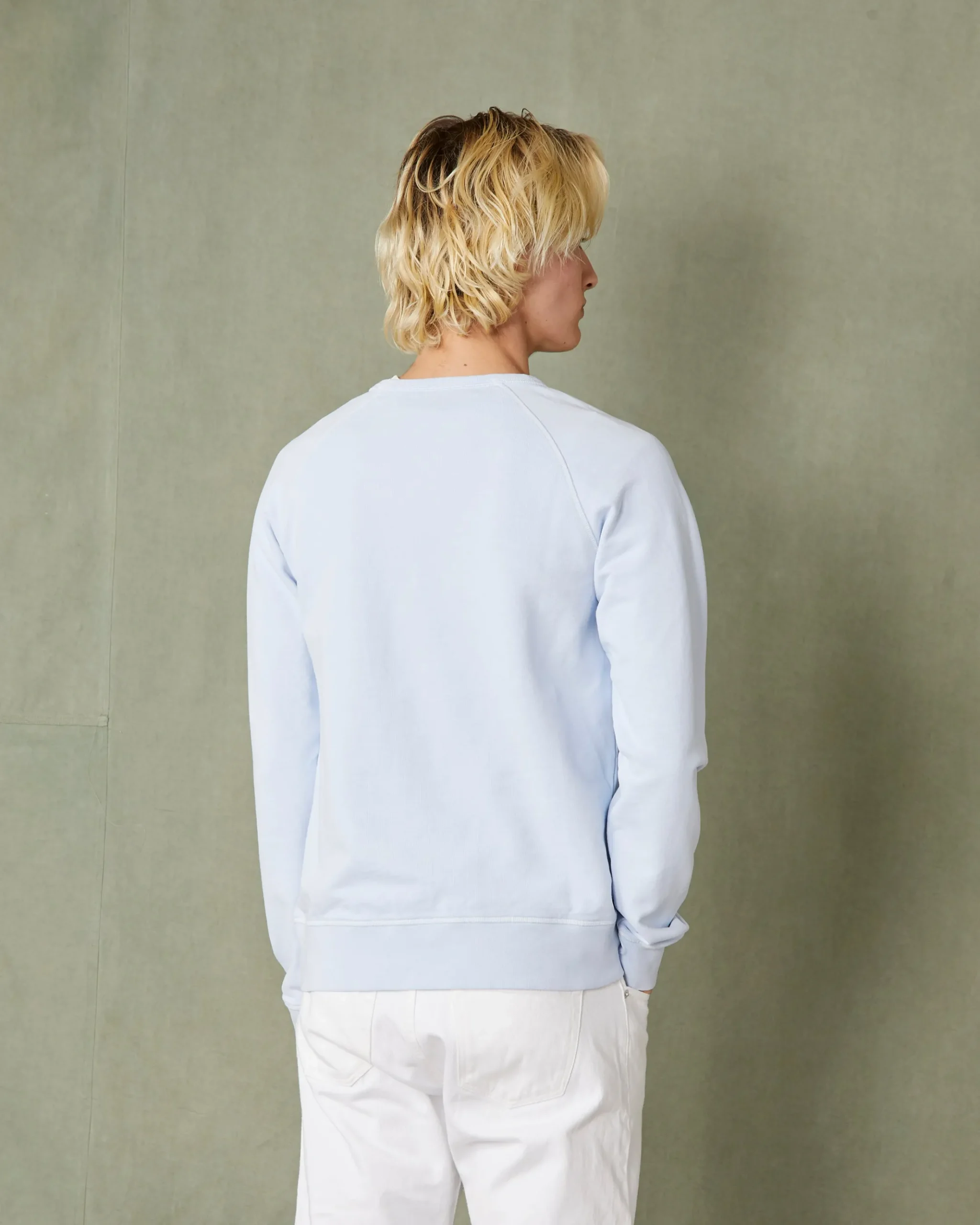 Sweatshirt col rond molleton de coton organique
