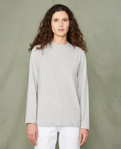 Tee-shirt manches longues coton recyclé et organique