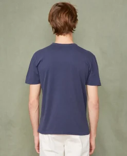 T-shirt col v coton recyclé et organique