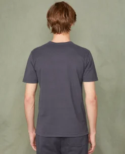 T-shirt col v coton recyclé et organique